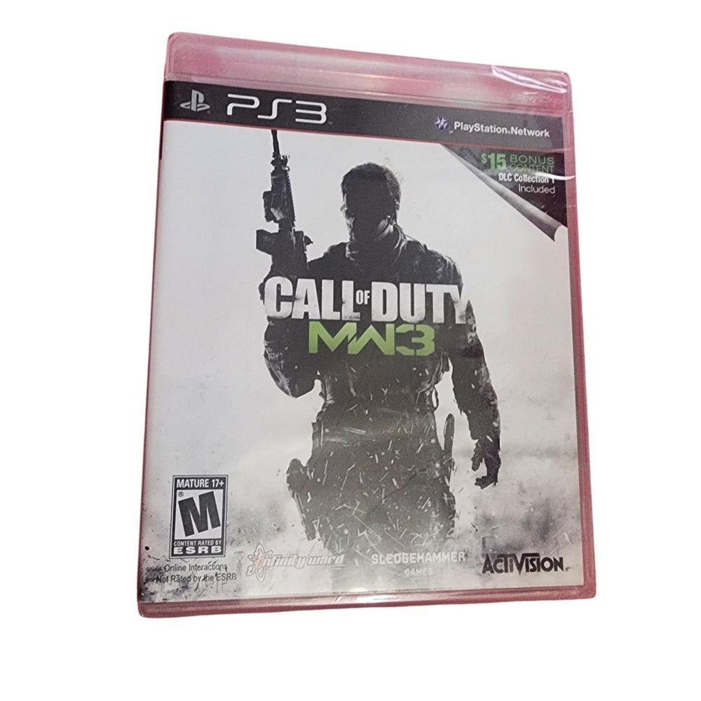 Call of Duty Modern Warfare 3 Sony PS3 MW3 Activision Video Game with DLC Case